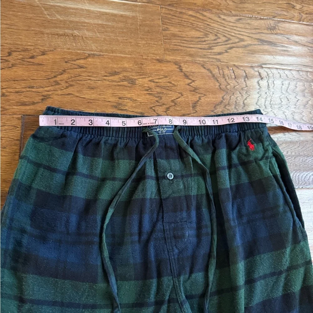 Polo Ralph‎ Lauren Plaid Green and Blue Pajamas Pants